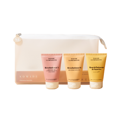 Trousse de Voyage Nomade Cheveux Ondulés/Bouclés